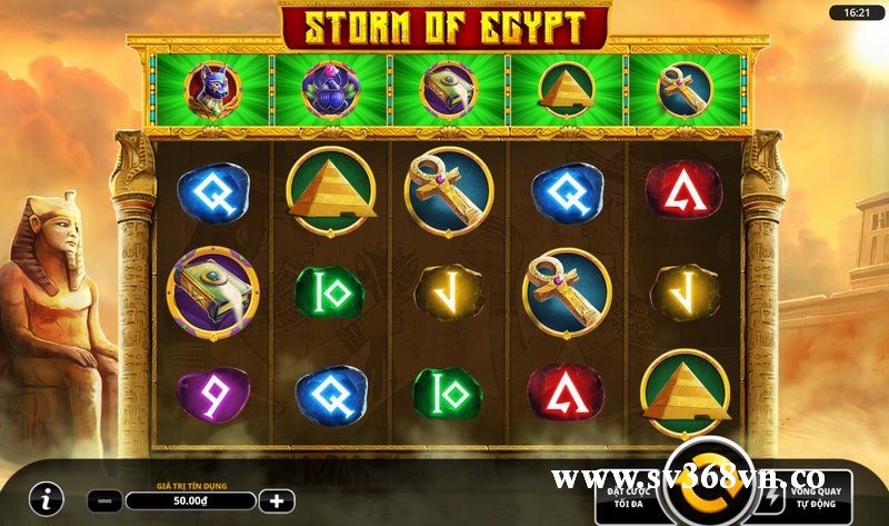 Hướng dẫn cách chơi slot game Storm Of Egypt