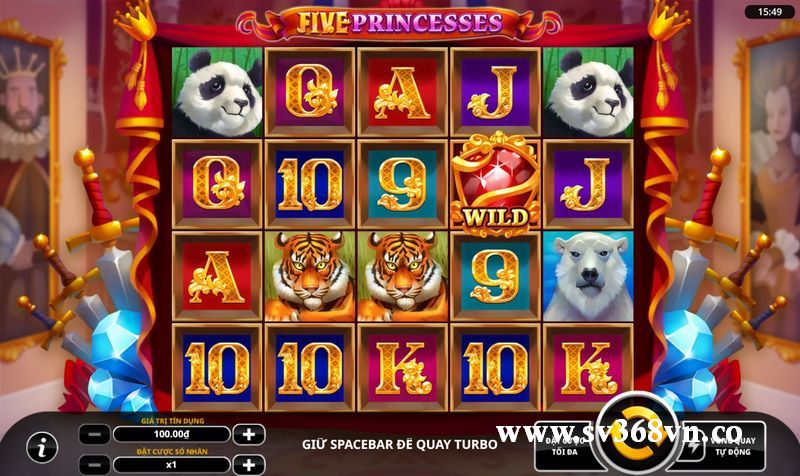 Những điểm hấp dẫn ở slot game Five Princesses