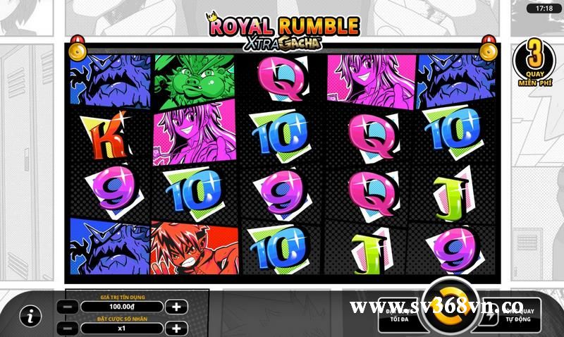 Cách chơi slot game Royal Rumble